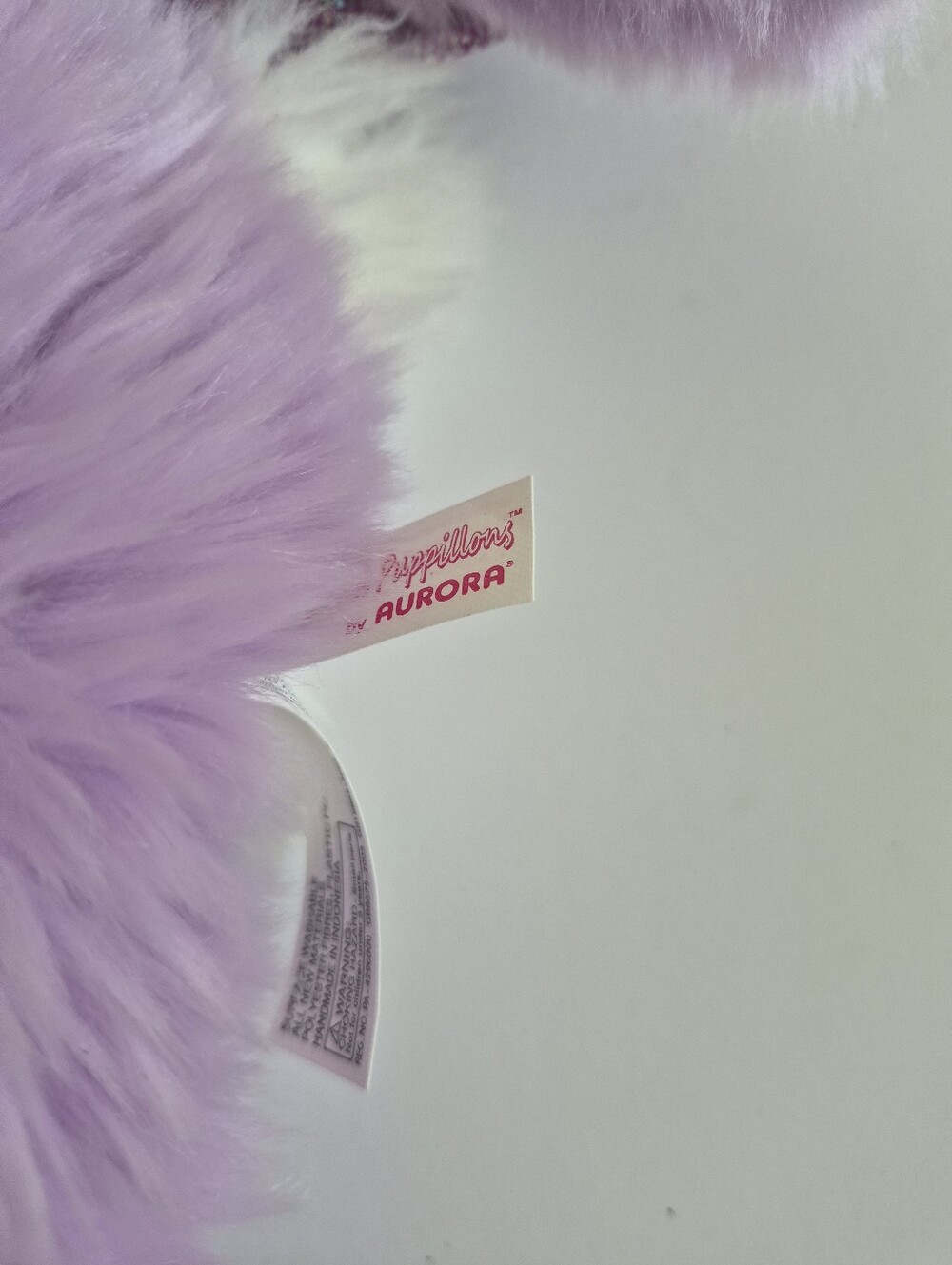 Aurora Bunny Pilliars Purple Plush Bunny Small Pet Toy New NWT - Picture 3 of 6